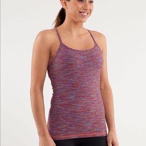Lululemon Power Y Tank size 6 multi stripes